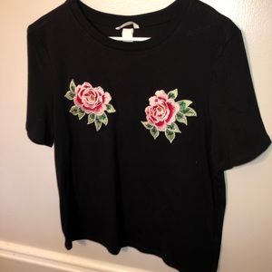 H&M rose petal T-shirt